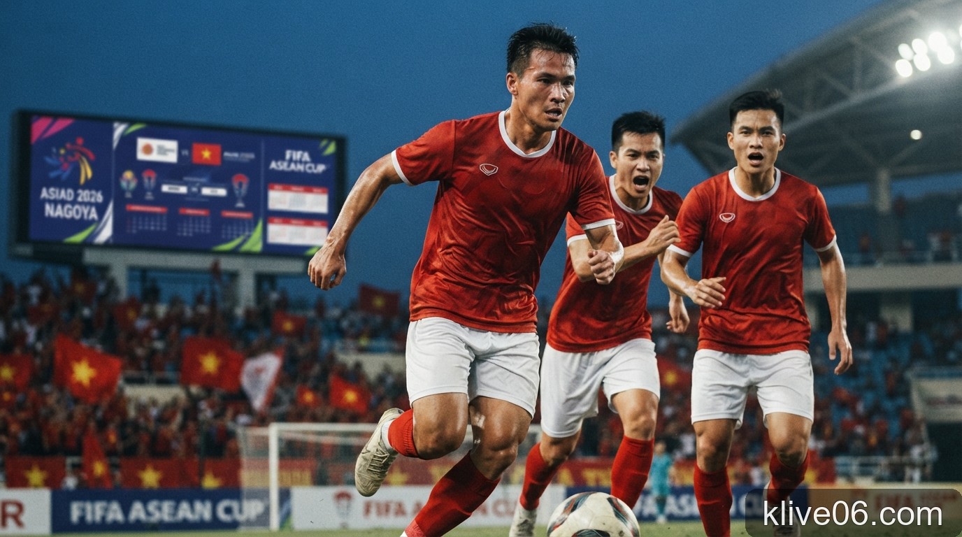 Lịch trình dày đặc của bóng đá Việt Nam cuối năm 2026: Từ ASIAD đến FIFA ASEAN Cup